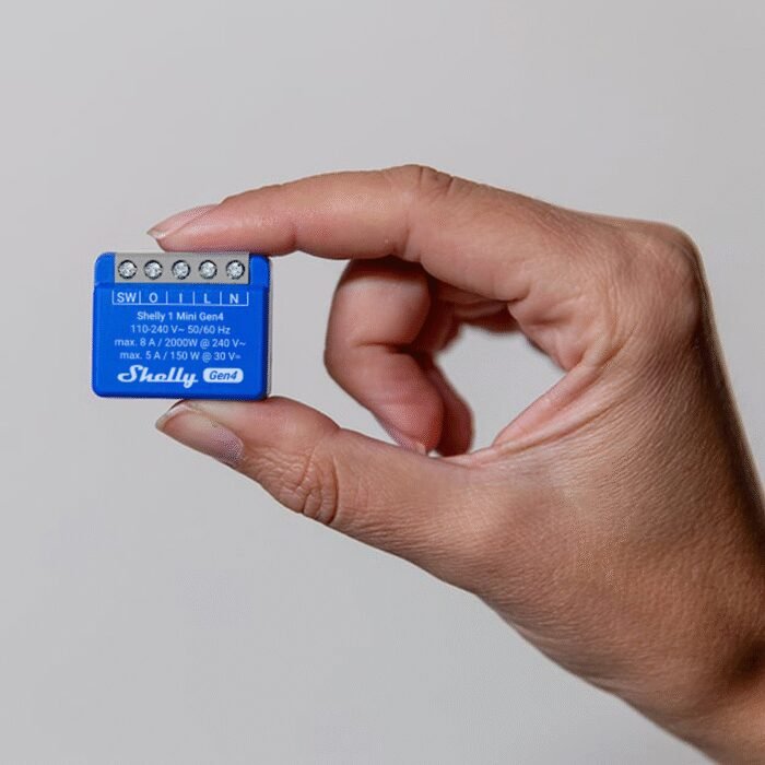 Shelly · Unterputz · "1 Mini Gen4" · Relais · max 8A · 1 Kanal · WLAN · Matter · Zigbee · Bluetooth - Image 5