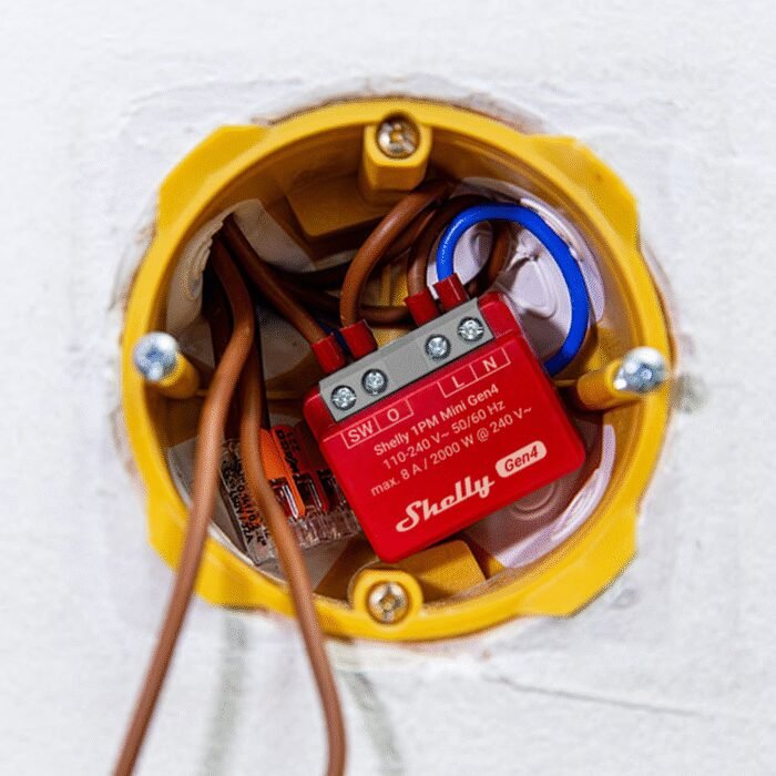 Shelly · Unterputz · "1PM Mini Gen4" · Relais · max 8A · 1 Kanal · Messfunktion · WLAN · Matter · Zigbee · Bluetooth - Image 3