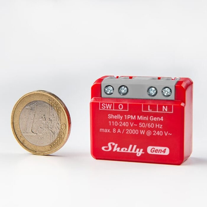 Shelly · Unterputz · "1PM Mini Gen4" · Relais · max 8A · 1 Kanal · Messfunktion · WLAN · Matter · Zigbee · Bluetooth - Image 8