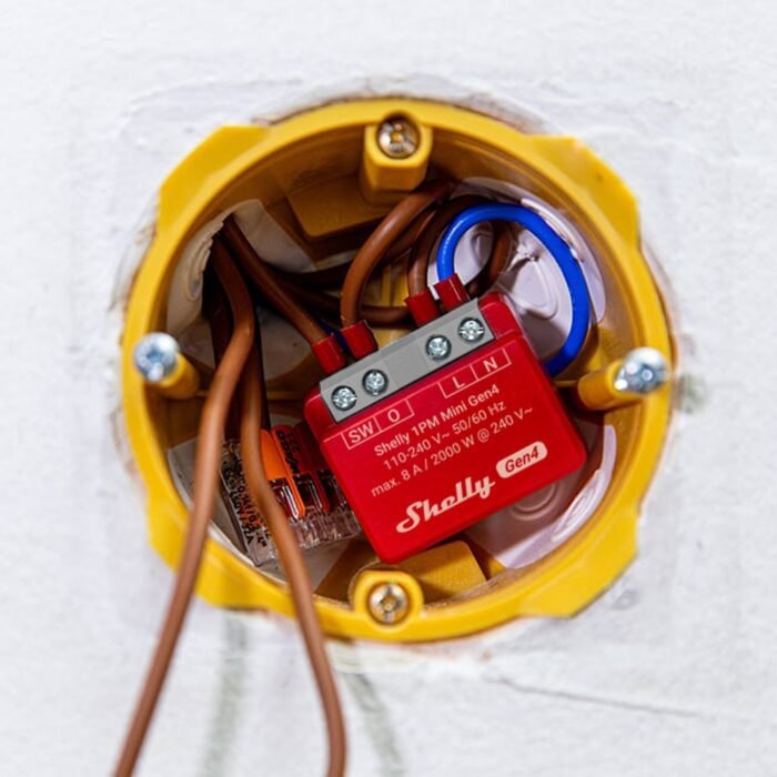 Shelly · Unterputz · "1PM Mini Gen4" · Relais · max 8A · 1 Kanal · Messfunktion · WLAN · Matter · Zigbee · Bluetooth - Image 9