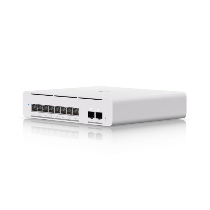 Ubiquiti Switch full managed Layer3 10 Port &bull 8x 10 GbE &bull PoE Budget 155W &bull 8x PoE bt &bull 2x SFP+ &bull Desktop/Wa - Image 2