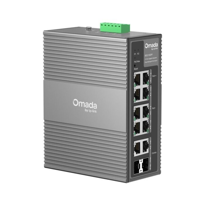 Omada Easy Managed Industrial Switch &bull 10 Port &bull 6x PoE++