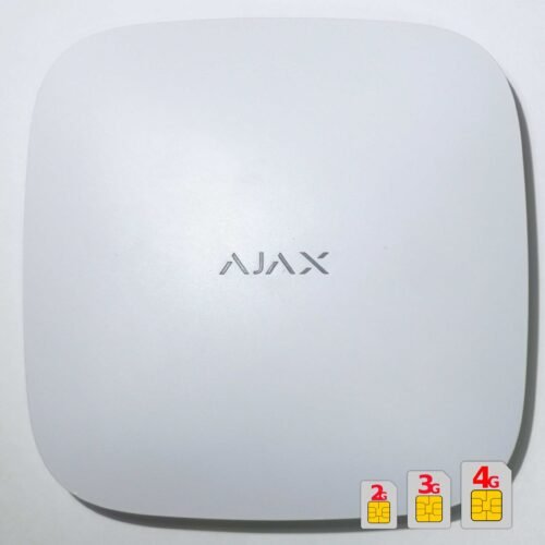 AJAX HUB 2 PLUS - Funk Alarmanlage, 2x4G-GSM, GPRS, WiFi, LAN, Weiss