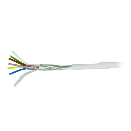 6 Leiters - Leiter Flexibles Elektrolytkupfer - Bildschirm Aluminium Polyester + Drainage CuSn - Rolle von 100 Metern - CPR Cca-