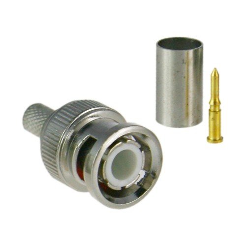 Anschluss für High Definition SAFIRE - BNC zum Crimpen - Kompatibel mit RG59 HD - 25 mm (L) - 10 mm (B) - 5 g