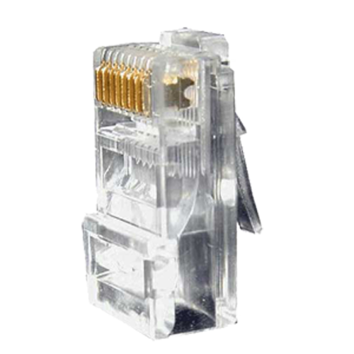 Verbinder - RJ45 CAT6 zum crimpen - Kompatibel mit UTP-Kabel - 20 mm (L) - 10 mm (B) - 5 g