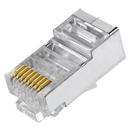 Anschlüsse RJ45 Durchgang - Zum Crimpen - Kompatibel mit FTP-Kabel Cat 6 - Typ EZ - 50 Uds -