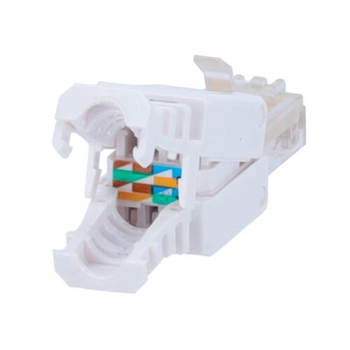 UTP-Kabelanschluss - Ausgangsstecker RJ45 - Kompatible UTP-Kategorie 5E - Einfache Installation ohne Werkzeuge