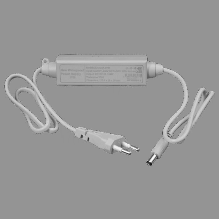 Netzteil 12V / 2A - Wasserdicht IP66 - Jack Stecker