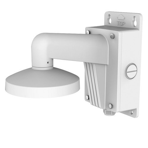 Wandhalterung - Anschlussbox - Geeignet für den Außenbereich - Kompatibel mit Hiwatch Hikvision - Kabelstift - Weiße Farbe