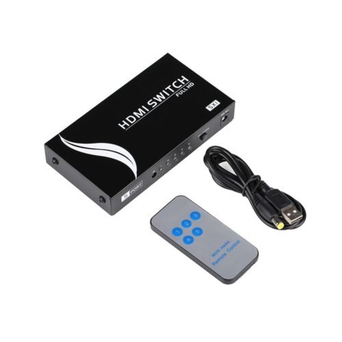 HDMI Switch - 5 HDMI-Eingang - 1 HDMI-Ausgänge - Bis 4K*2K@60Hz - Stromversorgung DC 5 V