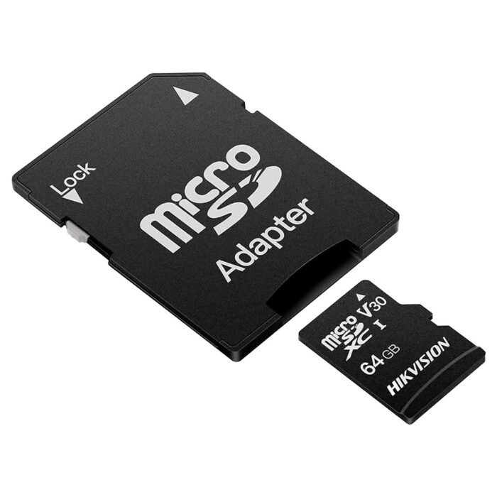 Speicherkarte mit Hikvision-Adapter - Kapazität 64 GB - Klasse 10 | Schreibgeschwindigkeit 20 MB/s - Bis zu 300 Schreibzyklen -
