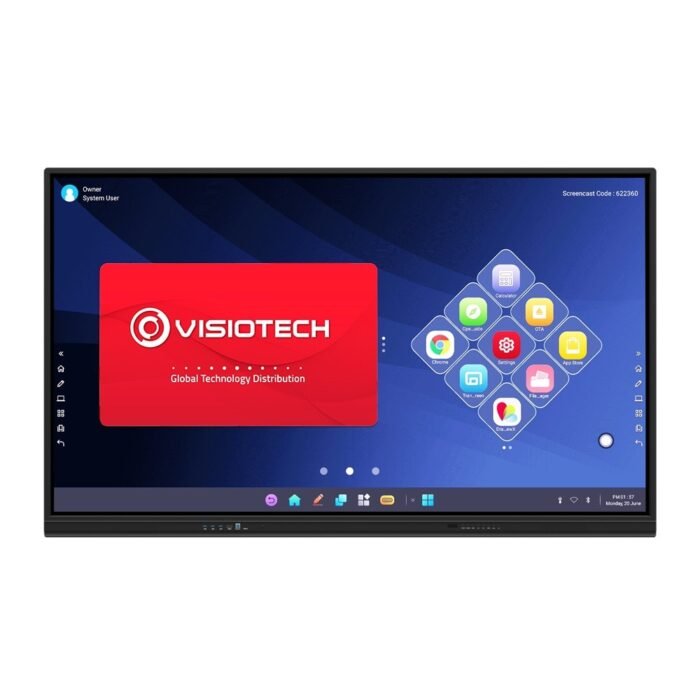 IBOARD Interaktives Monitor 75'' 4K - (Optional) Seitentafeln - Auflösung 3840x2160 - HDMI-Eingänge