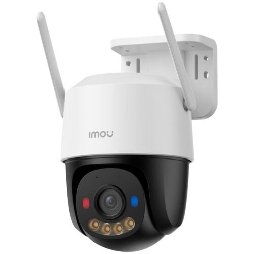 Dual Wifi Kamera 2K 3 Megapixel - Automatische Bewegung und Verfolgung - Objektiv 3.6 mm / IR 30m / Weiße Led - Detektion von Me