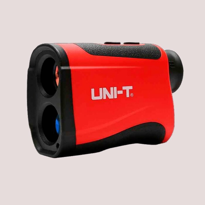 Laser-Meter - Rutschfestes Design und leise - Objektiv 25 mm - Optisches Zoom-Teleskop 7X - Reichweite bis zu 1000m mit Millimet