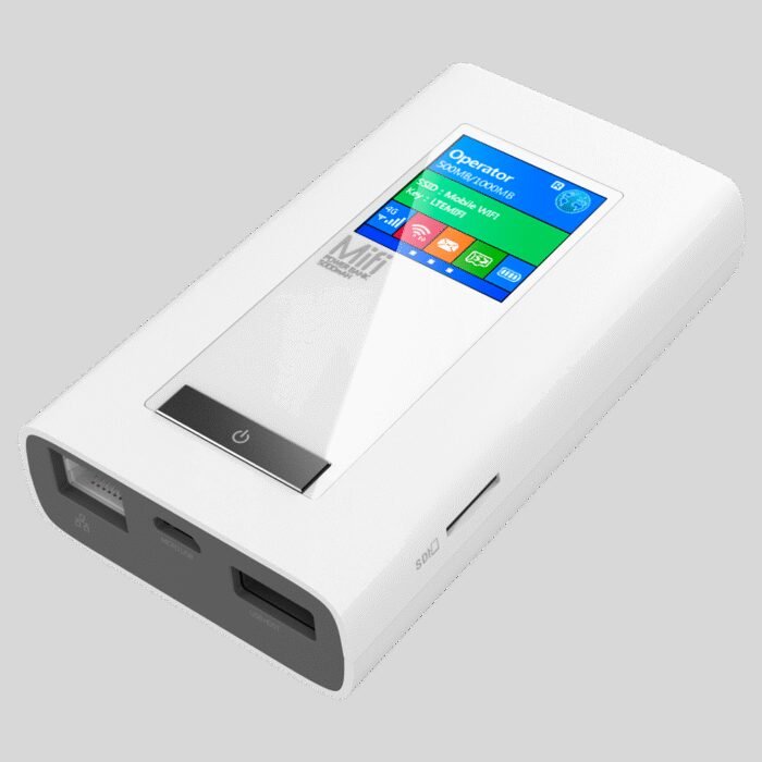 Router 4G Laptop - Verbindung RJ45 10/100 oder  WiFi 802.11 b/g/n - Bis zu 10 gleichzeitige WiFi-Verbindungen - Kapazität der Po