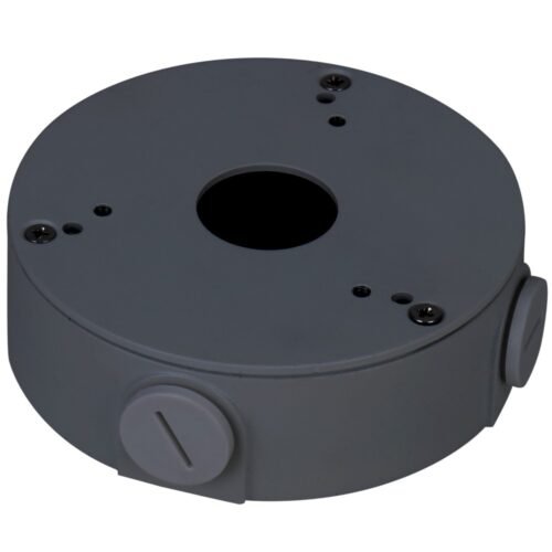 Anschlussbox - Für Dome-Kameras - Decken- oder Wandinstallation - Kabelstift - Farbe schwarz