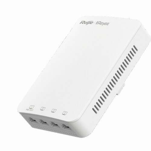 Reyee - Wi-Fi Omnidirektionaler Wand-AP 5 - Frequenz 2.4 und 5 GHz  - Übertragungsrate bis zu 1267 Mbps - Gigabit-Switch 4 integ