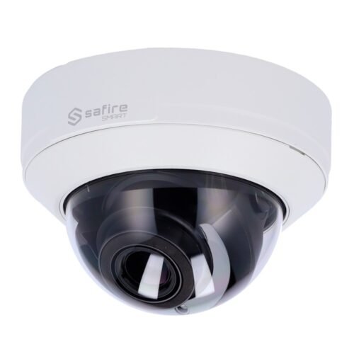 Safire Smart - IP-Dome-Kamera Reihe I2 KI Erweitert - Auflösung 8 Megapixel (3840x2160) - Motorisiertes Objektiv 2.8-12 mm | Aud
