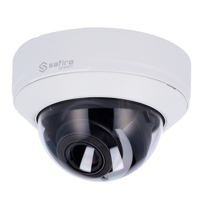 Safire Smart - IP-Dome-Kamera Reihe I2 KI Erweitert - Auflösung 8 Megapixel (3840x2160) - Motorisiertes Objektiv 2.8-12 mm | Aud