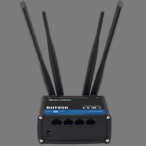 Teltonika Router 4G Industriell - 4 Ethernet-Anschlüsse RJ45 Fast Ethernet - Dual SIM 4G (LTE) Kategorie 4 bis zu 150Mbps - 2x E