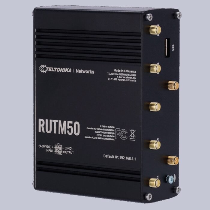 Teltonika Industrie-Router 5G [%VAR%]. - 5G Sub-6Ghz SA/NSA Dual SIM - 5 Ports 10/100/1000Mbps - Bis zu 3