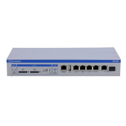 Teltonika Router 4G Industriell - Dual SIM 4G Kategorie 6 - WLAN 5 - 4 Ethernet Anschlüsse RJ45 Gigabit - Gigabit-SFP-Anschluss