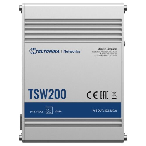 Industrie Teltonika PoE-Switch Nicht verwaltbar - 8 Ethernet Anschlüsse RJ45 Gigabit +2 Gigabit SFP - 8 Ethernet PoE+ Anschlüsse