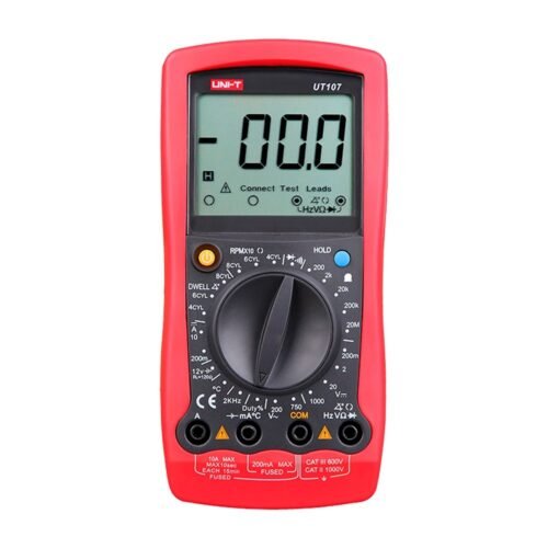 Spezielles Digitalmultimeter für Automobile - DC und AC Spannungsmessung bis zu 1000V - DC-Strommessung bis zu 10A - Hohe AC-Gen
