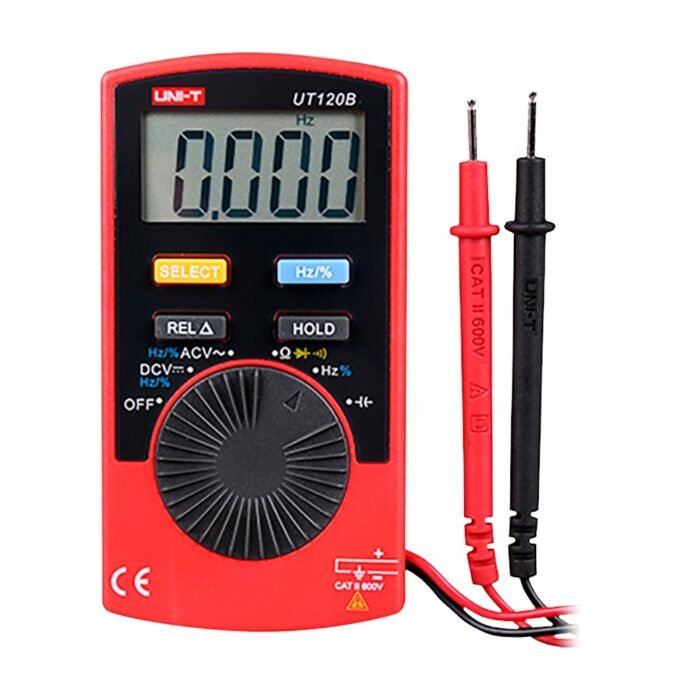Taschen-Digitalmultimeter - EBTN-Anzeige - DC und AC Spannungsmessung bis zu 600V - Autorange-Funktion - Widerstands- und Kapazi