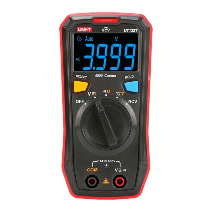 Taschen-Digitalmultimeter - DC und AC Spannungsmessung bis zu 600V - Temperaturmessung - Messung des Widerstands - NVC-Funktion