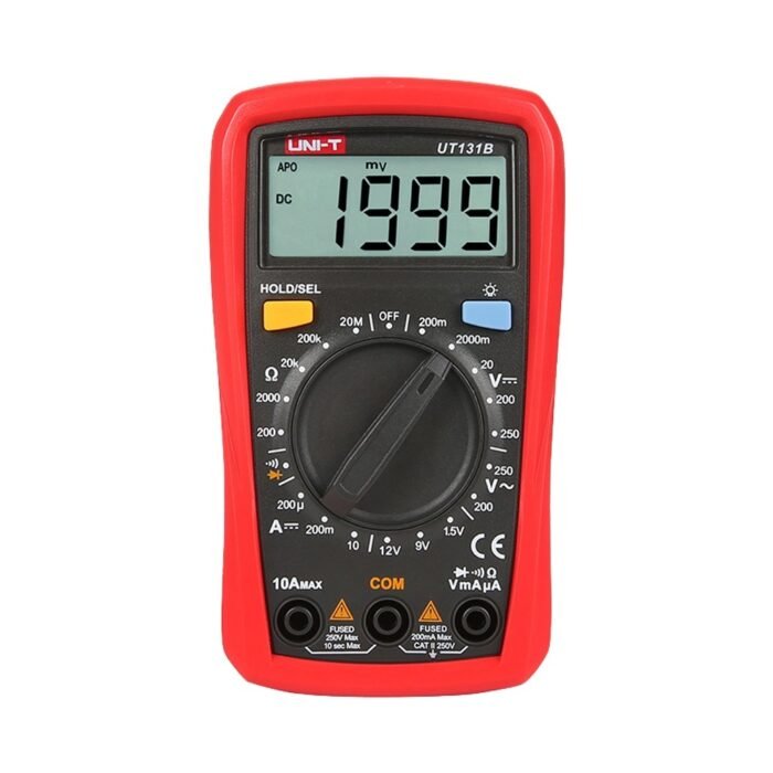 LCD-Digital-Handmultimeter - DC und AC Spannungsmessung bis zu 250V - DC-Strommessung bis zu 10A - Batterietest - Messung des Wi
