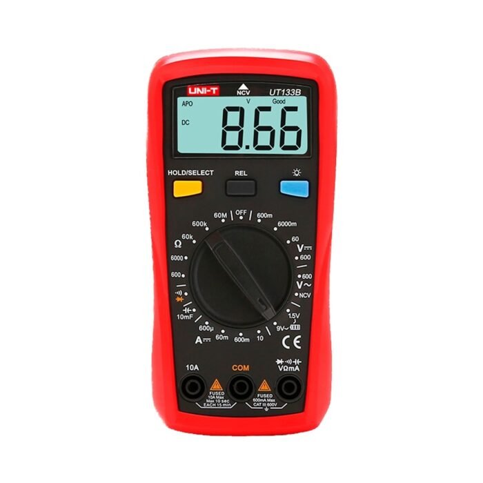 Hand-Digital-Multimeter - DC und AC Spannungsmessung bis zu 600V - DC-Strommessung bis zu 10A - Widerstands- und Kapazitätsmessu