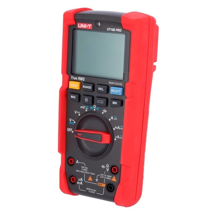 Echtes RMS-Digitalmultimeter - DC und AC Spannungsmessung bis zu 1000V - DC- und AC-Strommessung bis zu 10A - Widerstands- und K