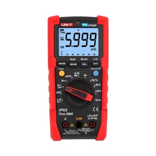 True RMS Industrielles Digitalmultimeter - IP65 und eine Fallfestigkeit bis 2 m - DC- und AC-Messung bis zu 600V / 20 A - Integr