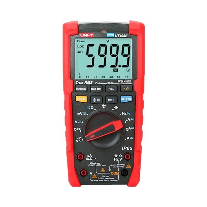 True RMS Industrielles Digitalmultimeter - IP65 und eine Fallfestigkeit bis 2 m - DC- und AC-Messung bis zu 1000V / 20A - Integr