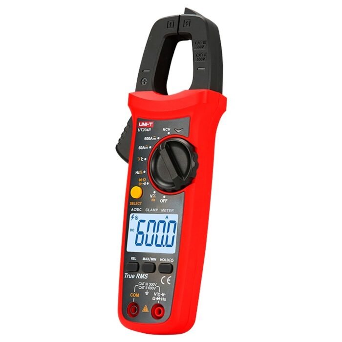 Stromzange - DC-Messung bis zu 600V und 600A - AC-Messung bis zu 600V und 600A - Widerstand/Kapazität/Frequenz/Temperatur - Auto