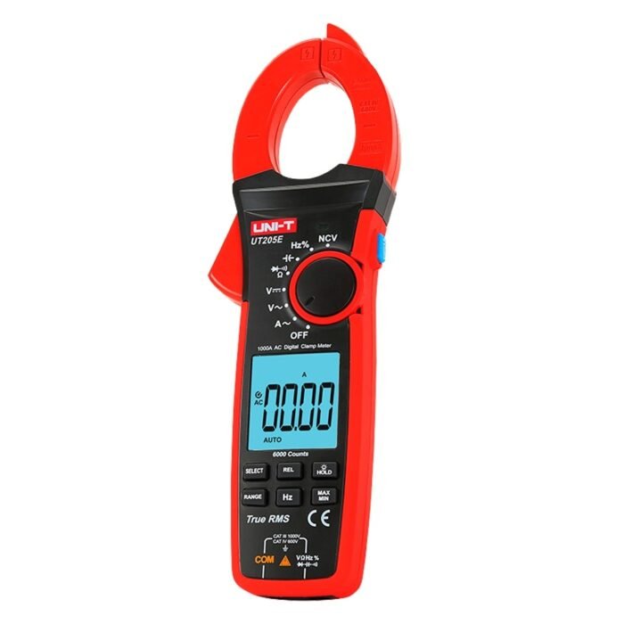 LCD-Stromzangen-Messgerät - DC-Messung bis zu 1000V - AC-Messung bis zu 1000V und 1000A - Widerstand/Kapazität/Frequenz - Auto-B
