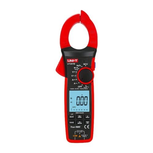 LCD-Stromzangen-Messgerät - DC-Messung bis zu 1000V und 1000A - AC-Messung bis zu 1000V und 1000A - Widerstand/Kapazität/Frequen