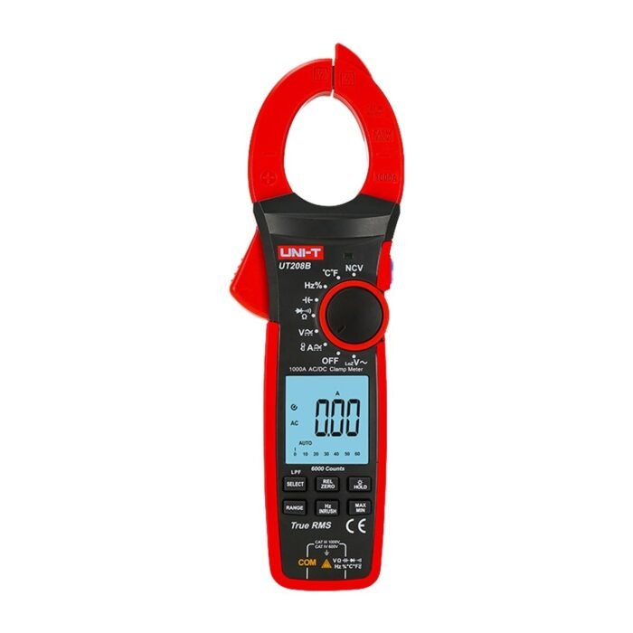 LCD-Stromzangen-Messgerät - DC-Messung bis zu 1000V und 1000A - AC-Messung bis zu 1000V und 1000A - Widerstand/Kapazität/Frequen