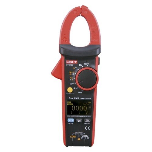 LCD-Stromzangen-Messgerät - DC-Messung bis zu 1000V und 600A - AC-Messung bis zu 750V und 600A - Widerstand/Kapazität/Frequenz/T