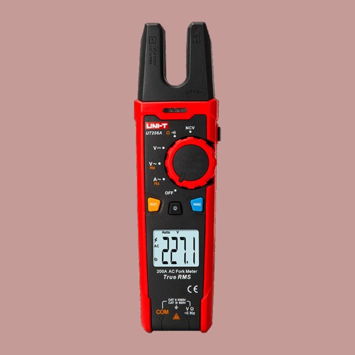 Gabel-Zangenmessgerät - LCD-Anzeige bis zu 6000 Zählungen - AC-Strommessung bis zu 200A - DC und AC Spannungsmessung bis zu 1000