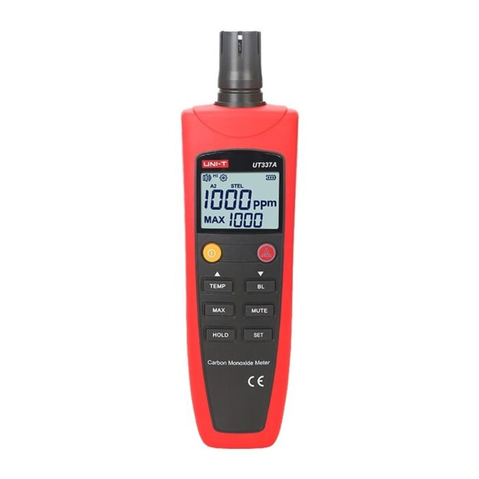 Kohlenmonoxid (CO)-Messgerät - Eingebauter elektrochemischer Gassensor - Konfigurierbarer Alarm mit akustischem Signal - Anzeige