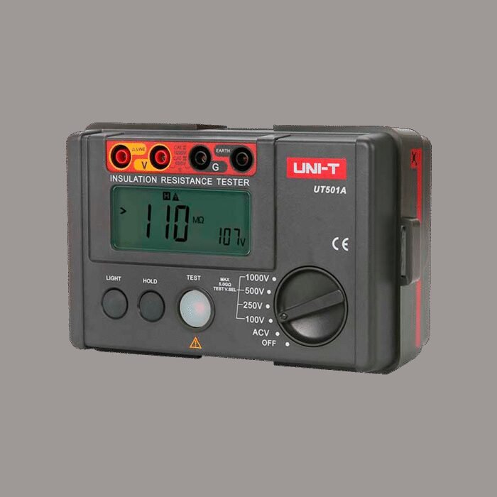 Elektrischer Isolationswiderstandsmesser - LCD-Anzeige bis zu 2000 Konten - AC- Spannungsmessung bis zu 600V - Automatische Absc