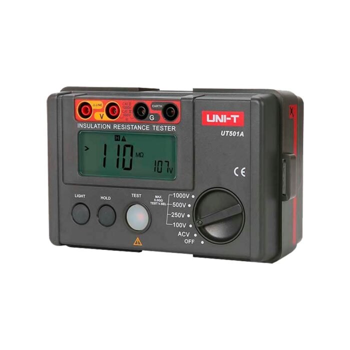 Elektrischer Isolationswiderstandsmesser - LCD-Anzeige bis zu 2000 Konten - AC- Spannungsmessung bis zu 600V - Automatische Absc