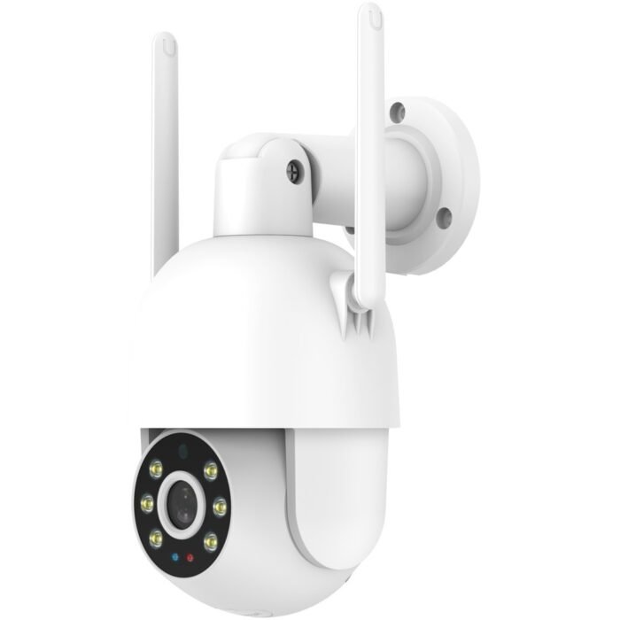 VicoHome Außenbereich PT 2Mpx Wifi - Fernbewegung / Autotracking - H.264 / Objektiv 3.6mm 88° - IR 10 m / Weiße LED / Polizei-Bl
