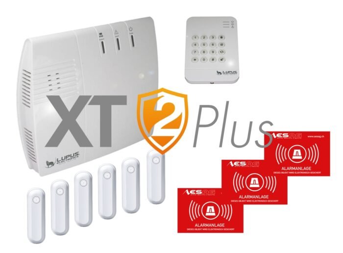 LUPUS XT2 PLUS Starterpack mit Öffnungsmeldern weiss