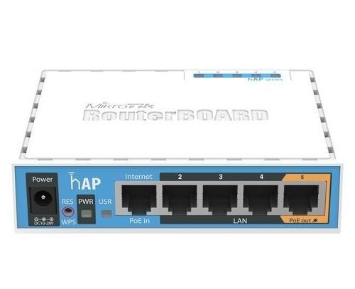 MikroTik home Access Point RB951Ui-2nD, hAP, 2.4 GHz, 5x 10/100, USB