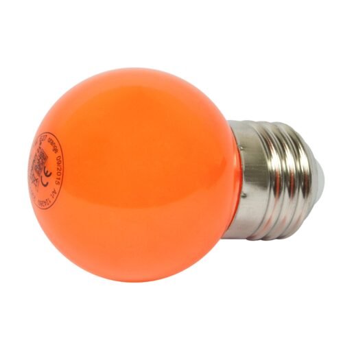 Synergy 21 LED Retrofit E27 Tropfenlampe G45 orange 1 Watt für Lichterkette