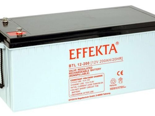 Effekta zbh. Akku 12V/200Ah, 10-Jahre Lebenserwartung